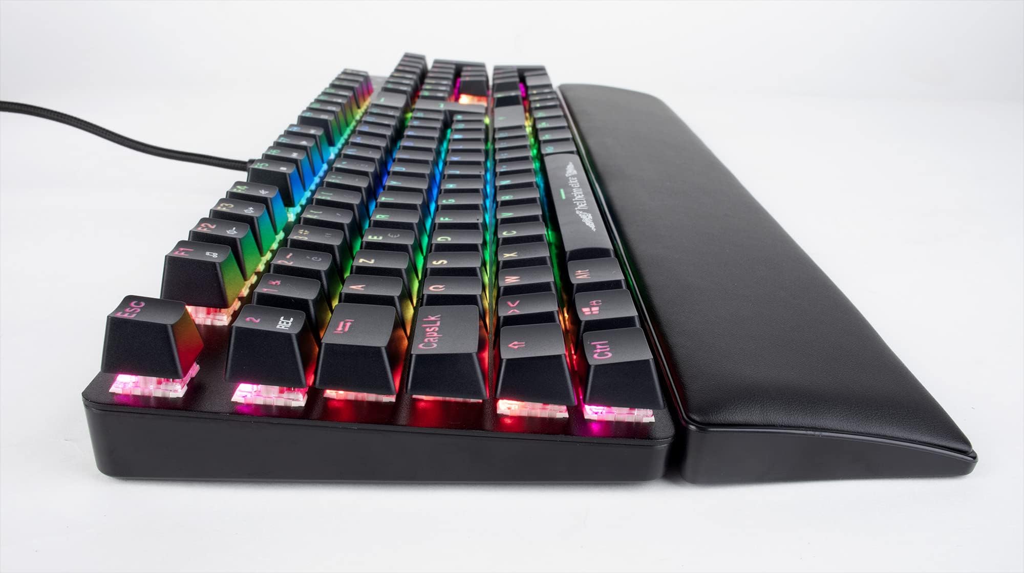 Konix Drakkar Tastiera gaming meccanica con cavo Helheim Elite AZERTY - Anti-ghosting completo - Retroilluminazione RGB