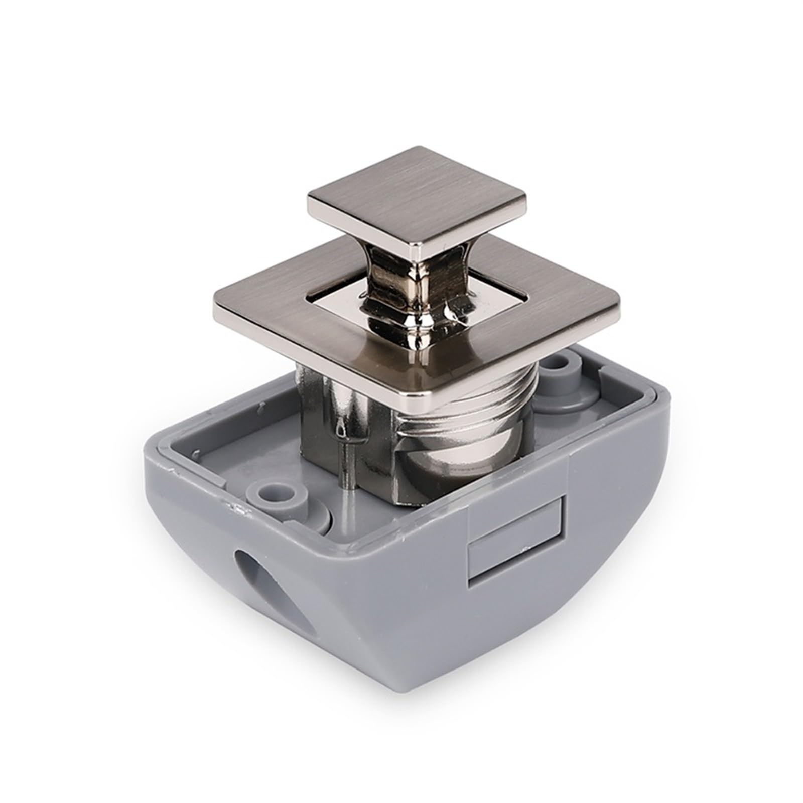 Camper Auto Push Lock 26 mm, do kampera, łodzi, do szafy, szuflady, zamek bez kluczy, zatrzask, zatrzask, sprzęt meblowy, 5 sztuk (satynowy nikiel)