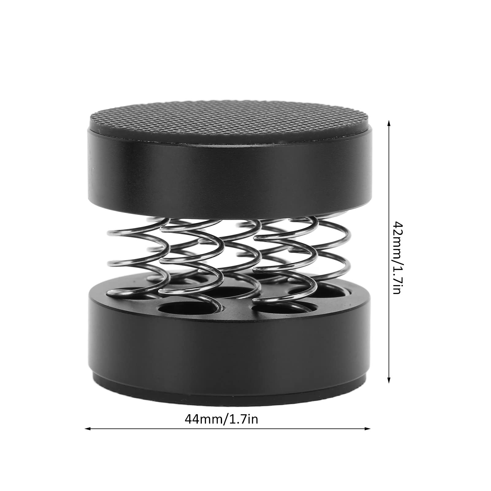 4pcs Pieds de Support D'isolation de Platine Vinyle, Haut-parleurs à Ressort en Aluminium Pointes D'isolation Support D'absorption des Chocs, Roulement 9 Kg, Coussinets de Plate-forme D'isolation pour