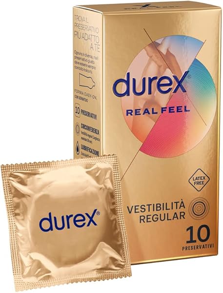 Durex Real Feel Preservativi Senza Lattice 10 Pezzi