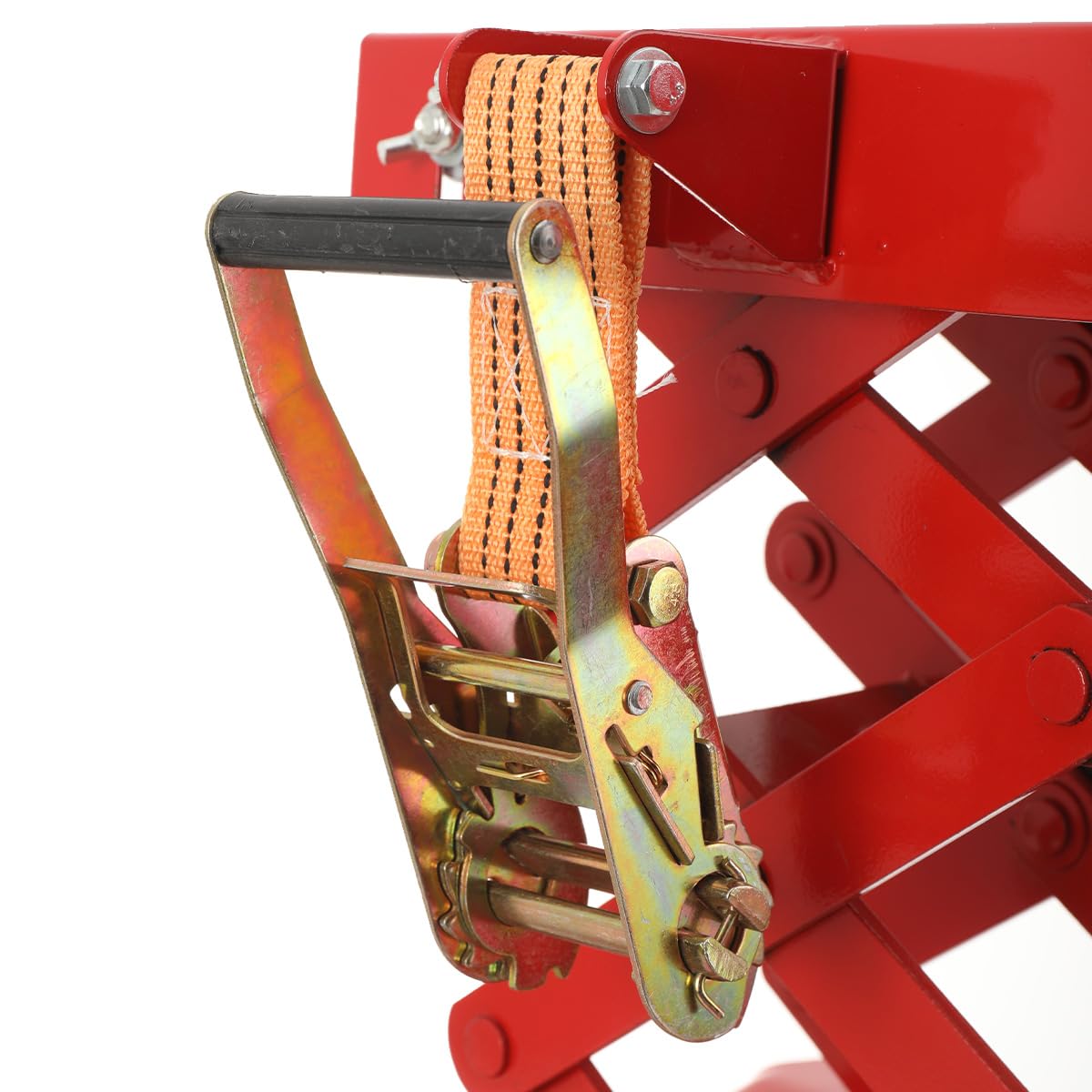 Sollevatore Idraulico A Forbice 200 Kg Altezza Regolabile 185-590 Mm Acciaio Antiruggine