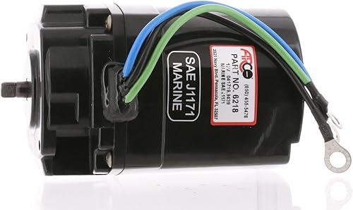 Miniatura 2 de Arco 6218 Motor de ajuste de inclinación para Mercruiser ES y Mercury fueraborda con bomba Oildyne, 12 voltios, extremo de terminal de anillo, negro