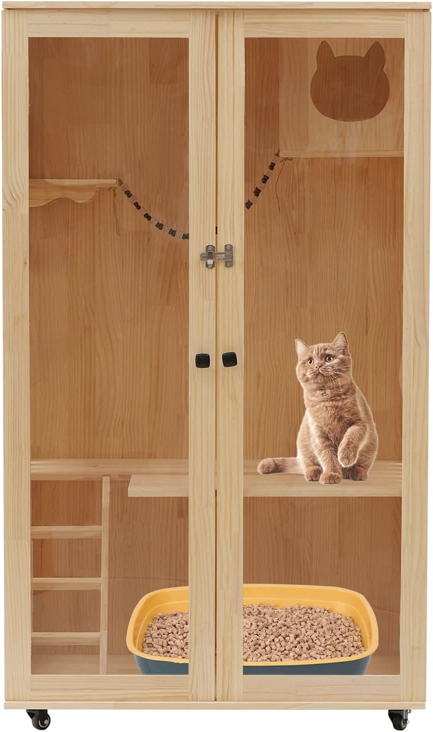 Outdoor Cat House Enclosure Wooden Cat Cage with Bangladesh Ubuy