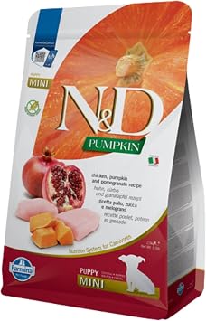 Pumpkin Chicken & Pomegranate Grain Free Mini Breed Dry Puppy Food by Farmina