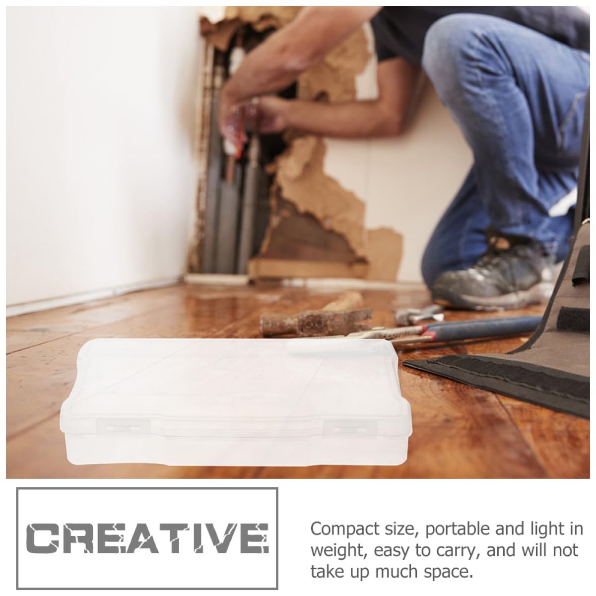 Lurrose 5 Cajas de Plástico para Fotos PP, Organizador de Piezas Pequeñas, Ligeras y Fáciles de Llevar, para Tarjetas | Contenedor de Plástico Ligero, Mantiene el Espacio Ordenado, Apto para Fotos y Tarjetas