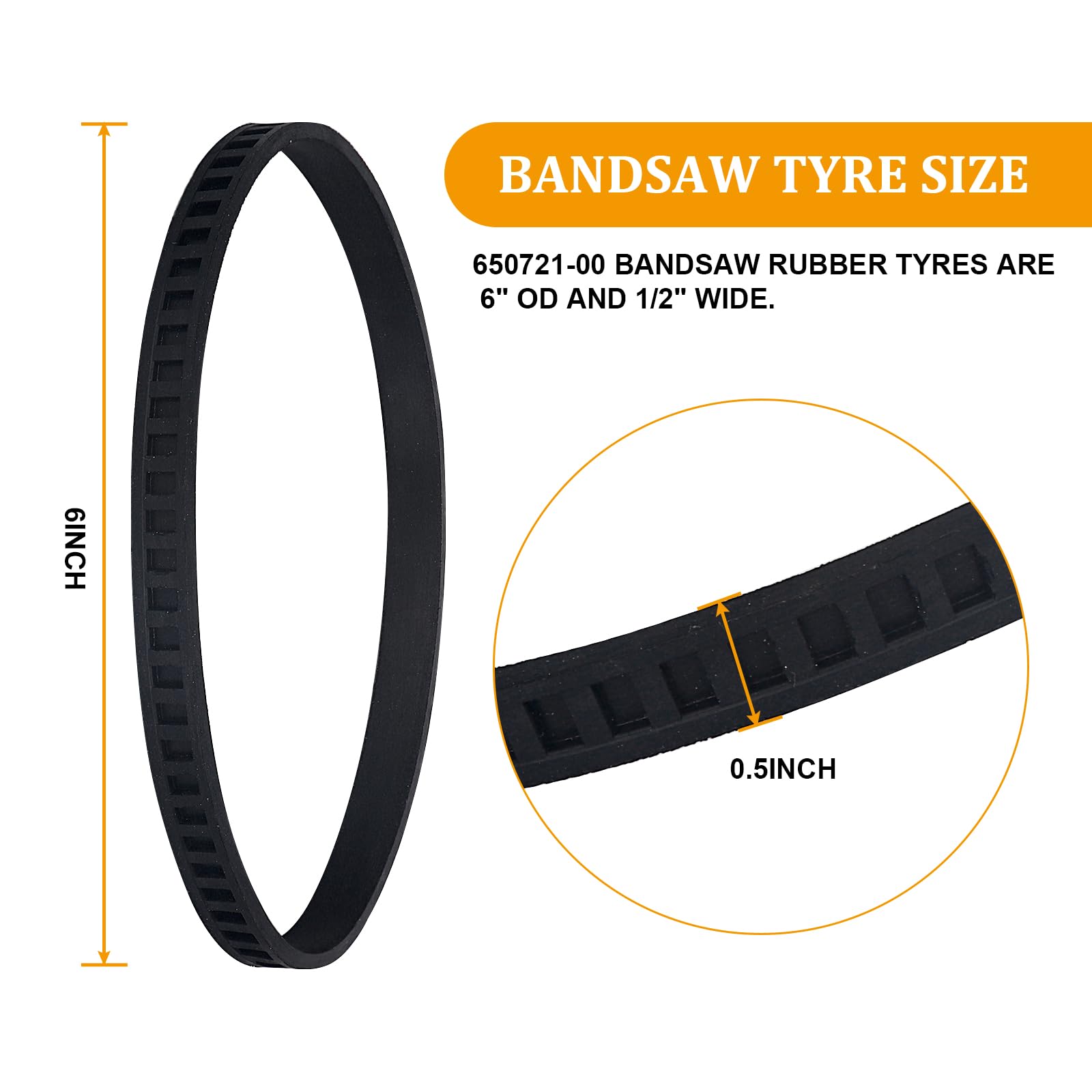 4 Neumáticos De Sierra De Banda A02807 – Compatible Con DWM120 DCS374 DW328K | Goma Elástica Premium