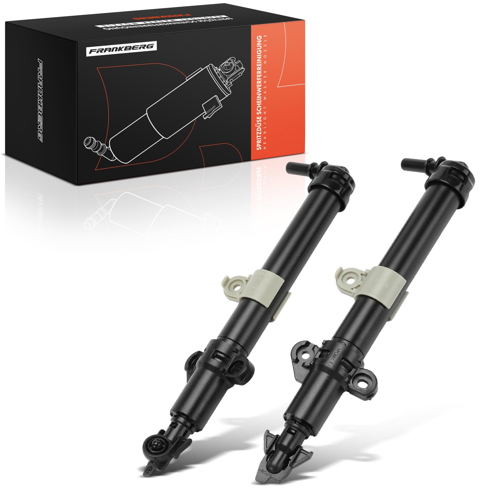 Frankberg 2x Lavaggio fari Ugelli lavavetri Anteriore sinistro destro Compatibile con Grand Cherokee IV WK WK2 Grand Cherokee Van WK2 Replace# 68223028AA