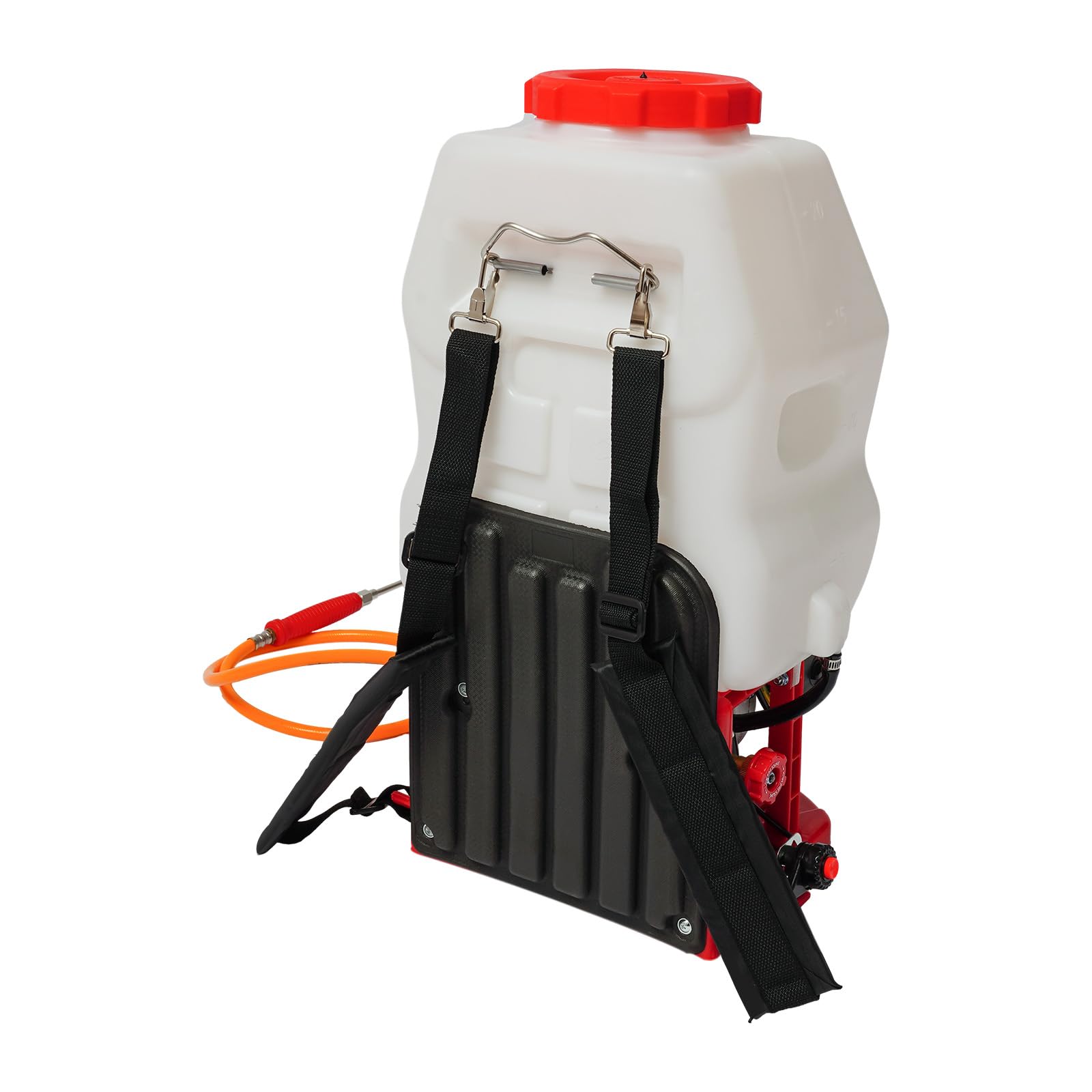 Pulverizador trasero de gasolina de 20 L con motor de 25,4 cc de 2 tiempos, potente pulverizador de motor y herbicida, pulverizador versátil para agricultura y horticultura