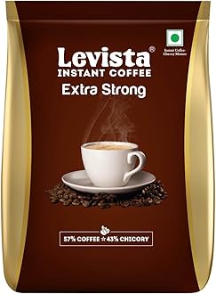 Extra Strong Instant Coffee (Pouch) (1 Kg) | Strong Blend of 57% Coffee & 43% Chicory| Caffeine Coffee with Rich Bold Flavour for an Energising Experience