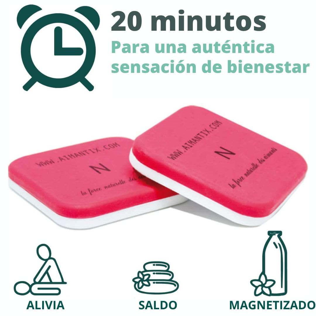 2 imanes para aliviar la menstruación dolorosa – Lote de 2 imanes potentes para reducir el dolor menstrual – Terapia natural y eficaz – Los palets magnéticos