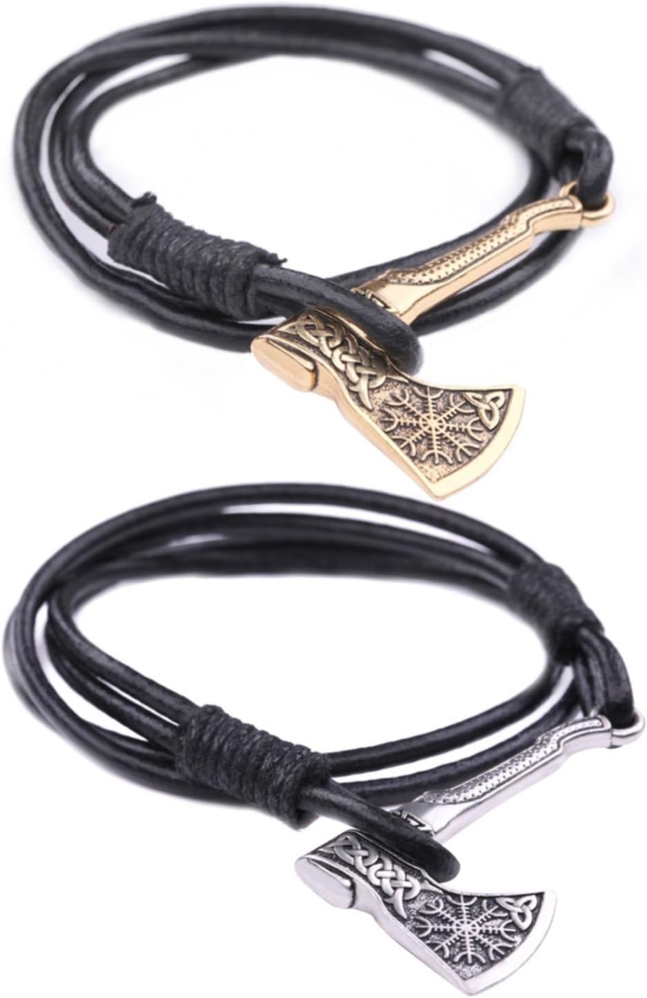 With Axes Pendant Symbolizing Strength and Courage Bangle Fashionable Jewelry for Trendsetters Fashion Jewelry Gift