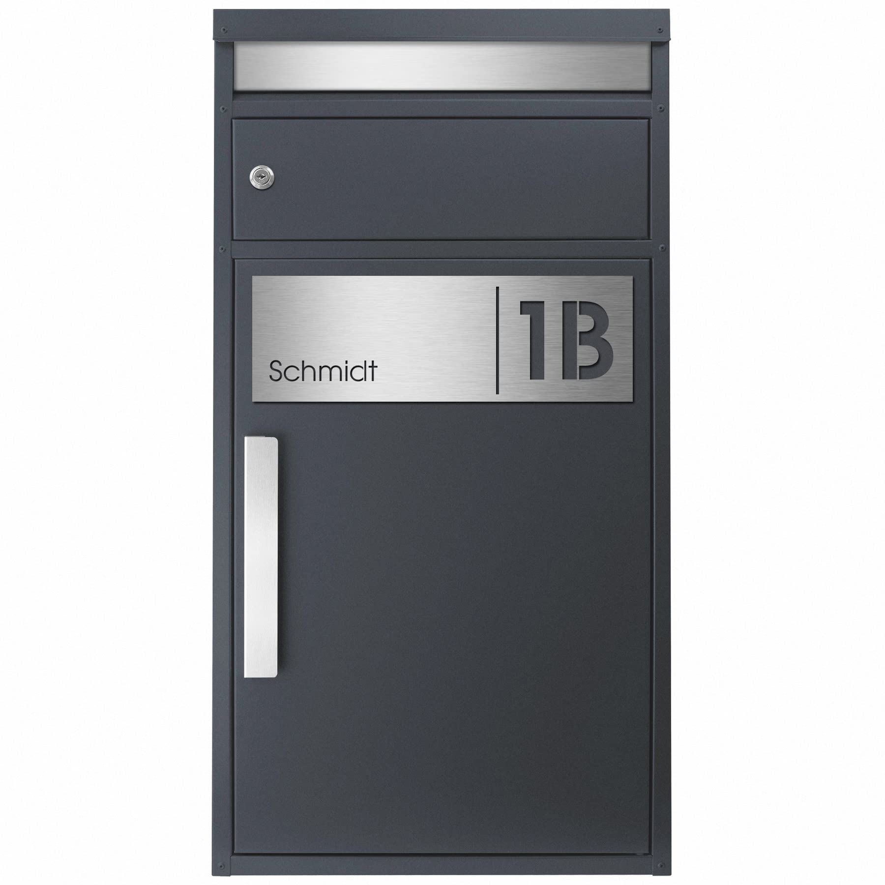 MOCAVI Stick 330 Briefkastenschild Edelstahl V4A passend für Box 111, 116, ZBox 111, SBox 311, 315, PBox 65F und 65MS