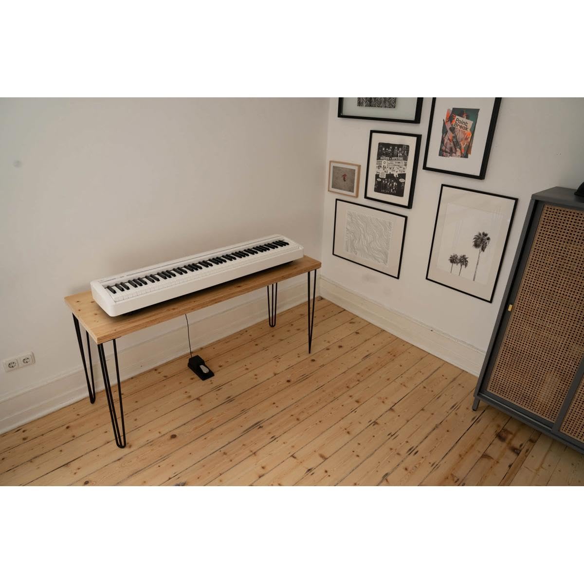 Kawai ES120 - Pianoforte digitale da 88 tasti con altoparlanti, colore bianco