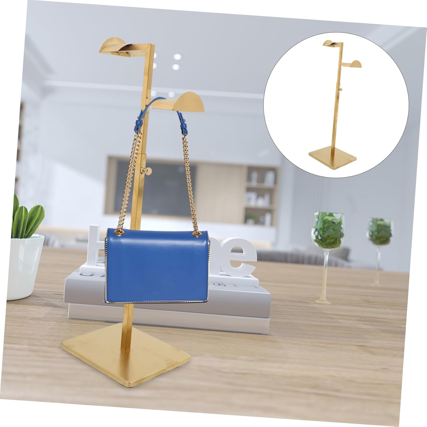 Cabilock Handbag Display Shelf Bag Stand for Shopping Mall Tote Bag Hanging Rack Purse Hanger