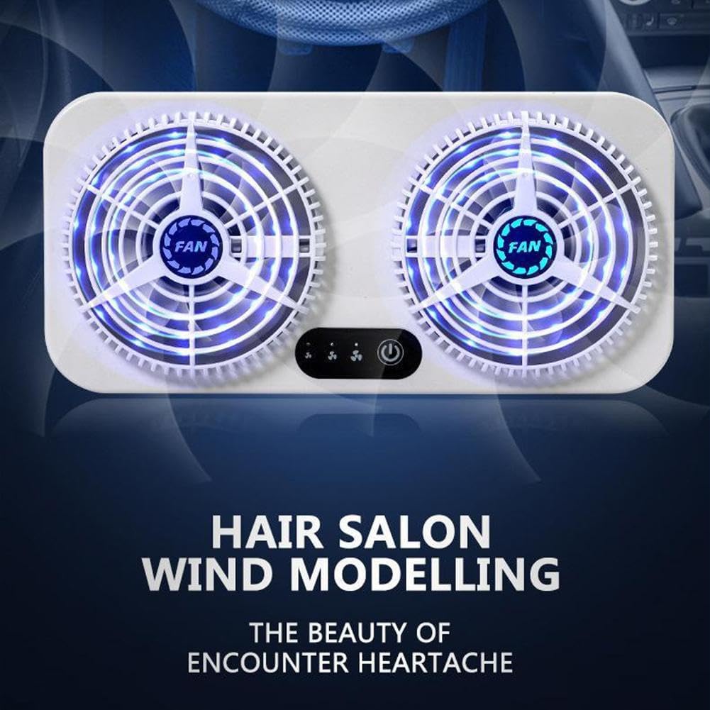 2.4v 5w USB Charging Air Vent Exhaust Small Window Fan, 3 Levels Adjustable Window Fans with Exhaust Install to Door Glass Household Window Fans