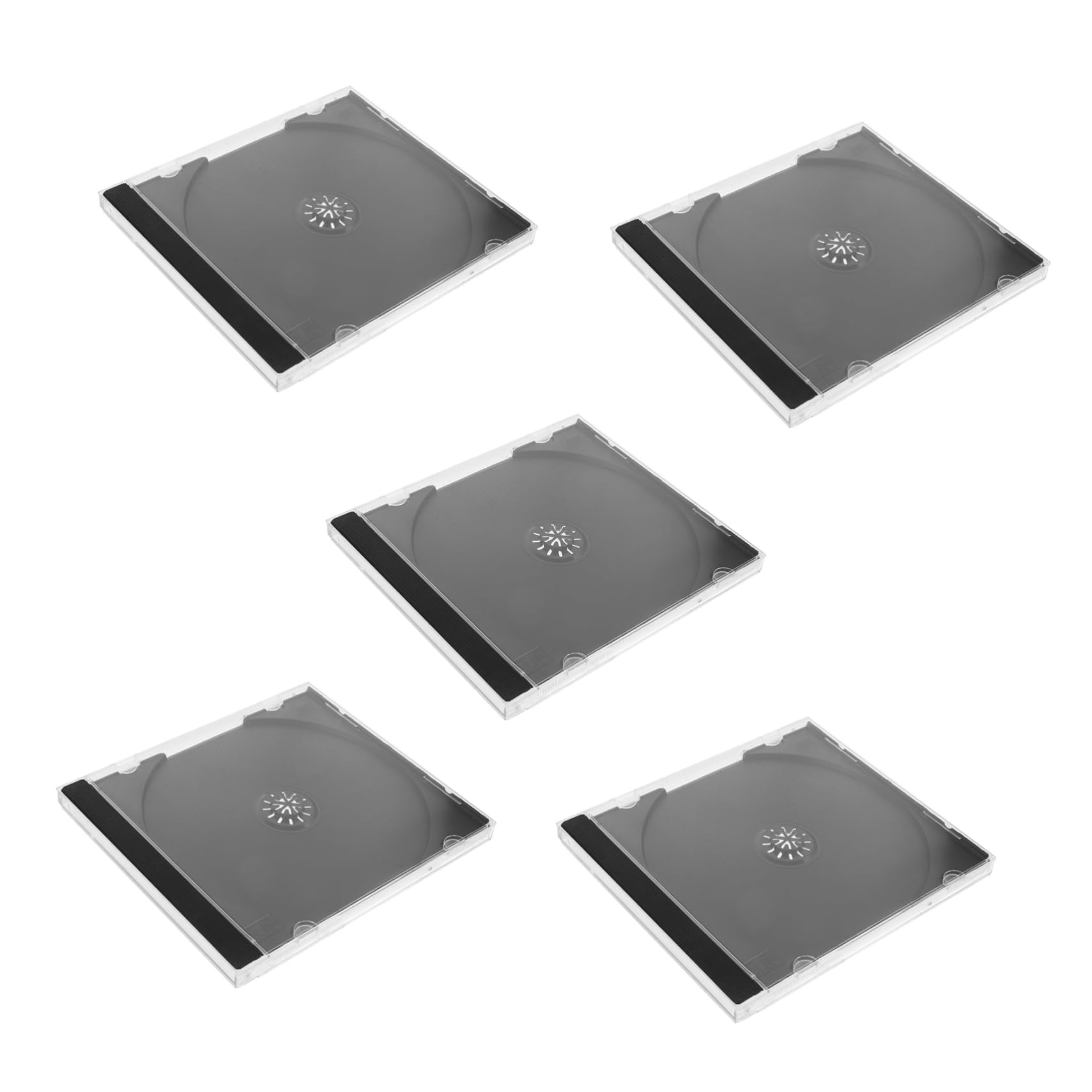 Garneck 4 Set Di Scatole Di Immagazzinaggio Portatili in Plastica Rigida Con Scomparti Numerati Custodie Compatte Per Gioielli Custodie Per Film E Musica Per Viaggi Organizzati 5 Pezzi*4
