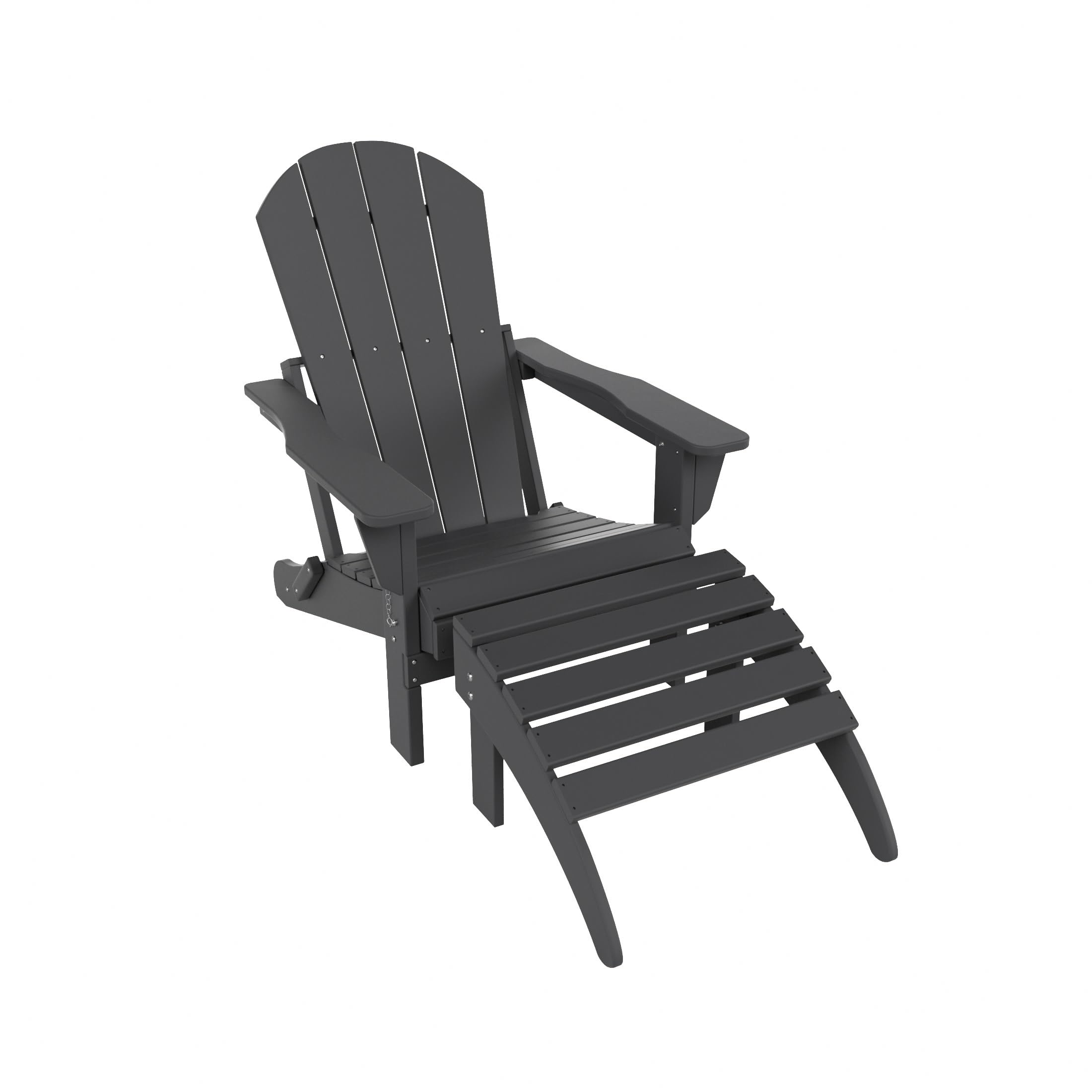 WestinTrends Malibu Outdoor Lounge Chair Set with Ottoman