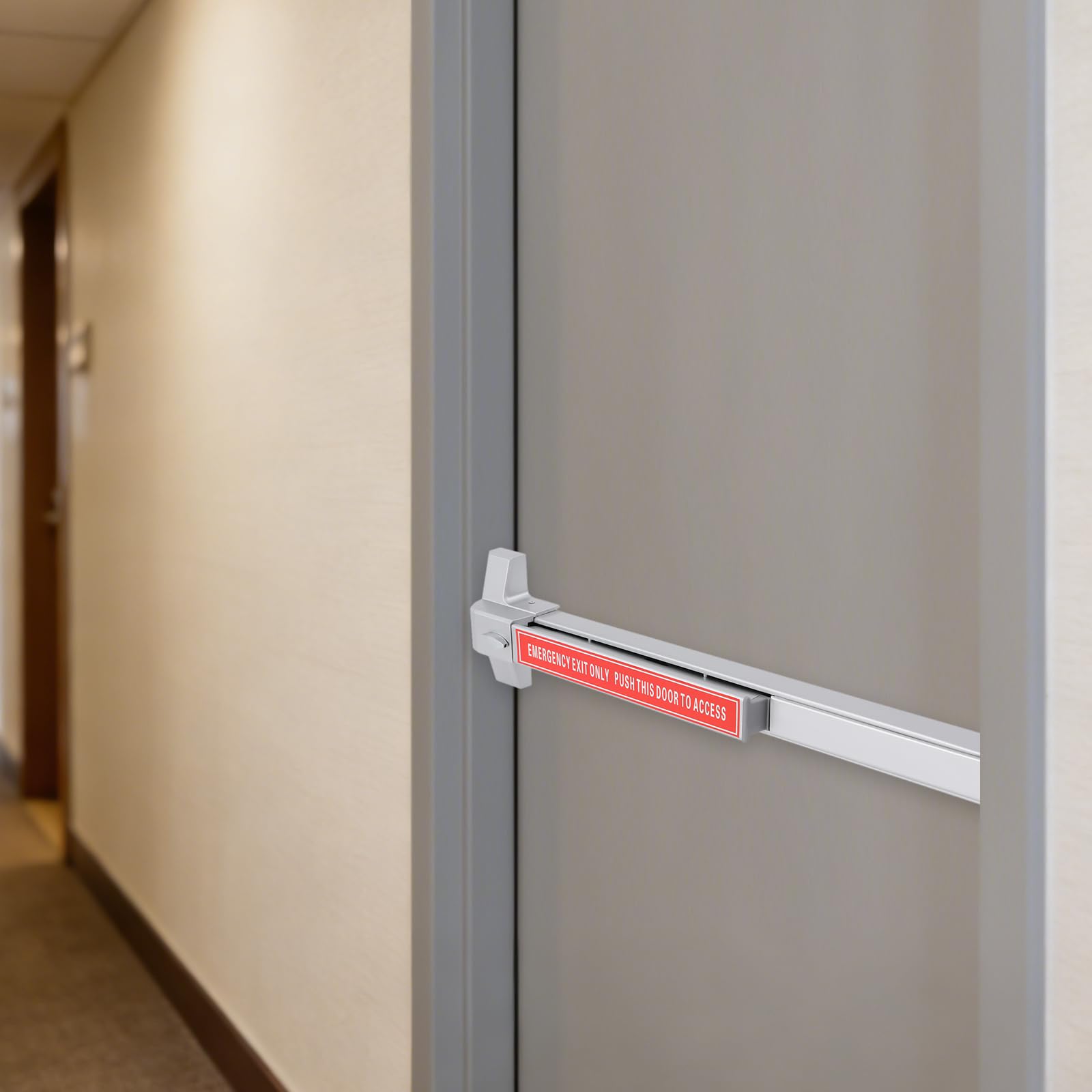 Barre de poussée de porte en fer, barres anti-panique avec clés de rechange, serrure de porte de sécurité, serrure de porte commerciale pour hôtels, aéroports, appartements