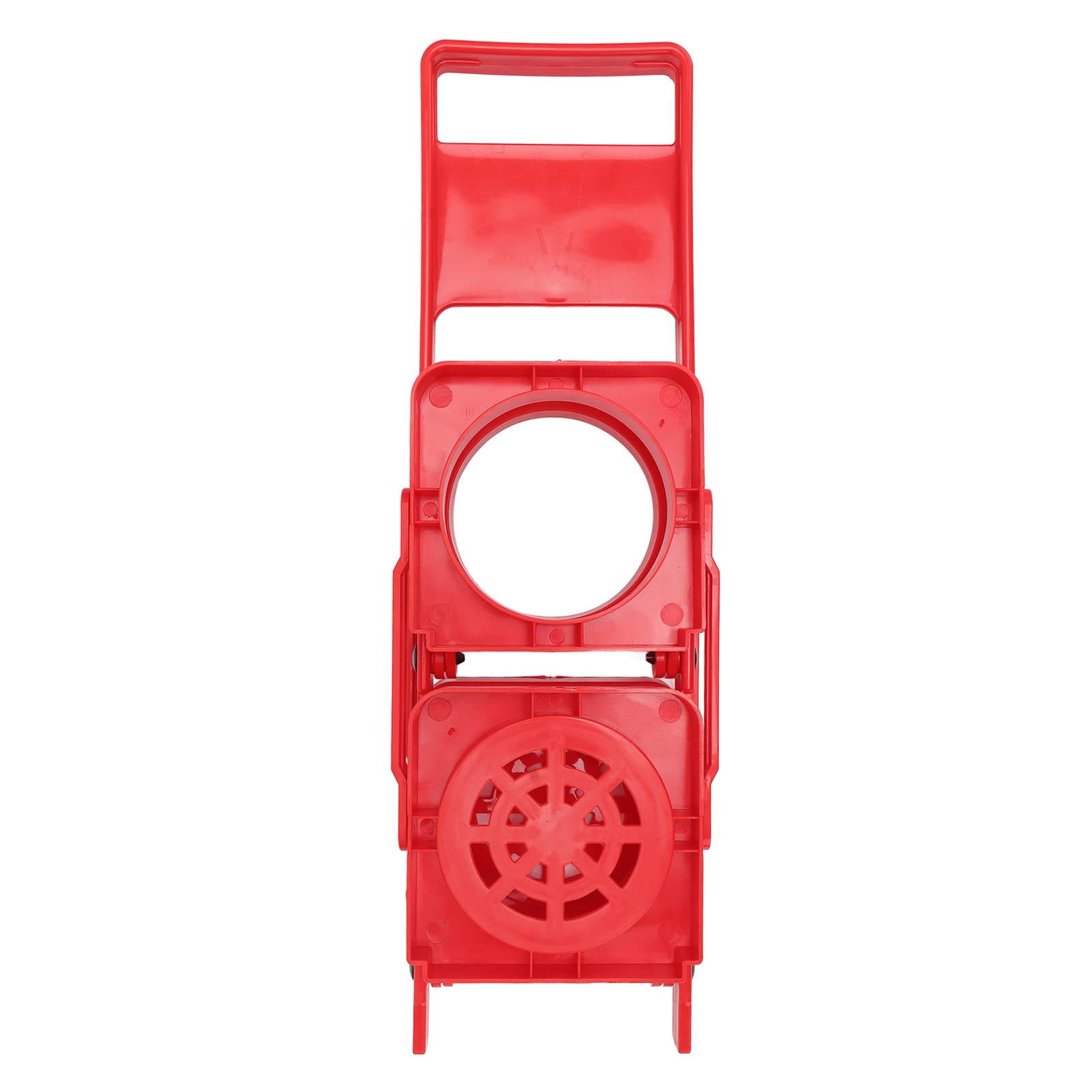 Foldable Beer Bottle Carrier 2-Pack, Portable Drink Display Basket with Sturdy Thickened Handle, Red (Red)