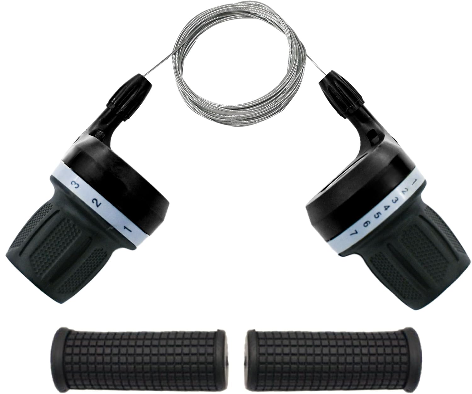 Twist Grip Handle Shifter Bike Grip Set Handle Shift Bicycle Twist