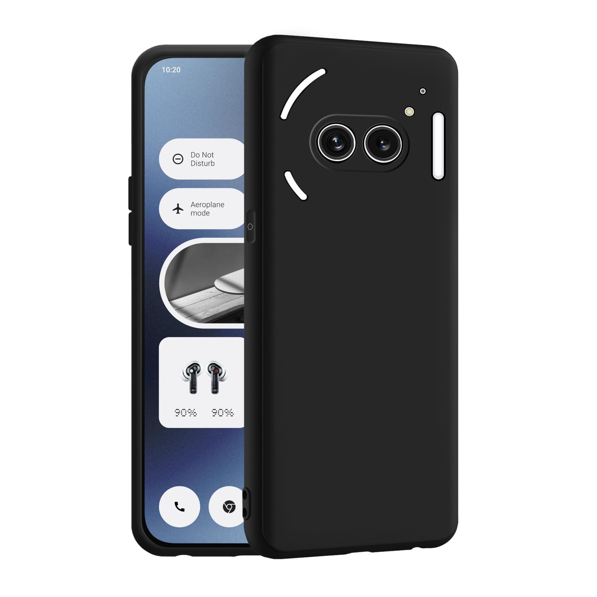 CEDO Nothing Phone 2a (5G) Back Cover | Camera Bump Protection & Inner Velvet Fabric Lining | Ultra Slim Matte Soft Rubberised Case Cover (Black) (B0CYQ7MNZ3) Amazon Price History, Amazon Price Tracker