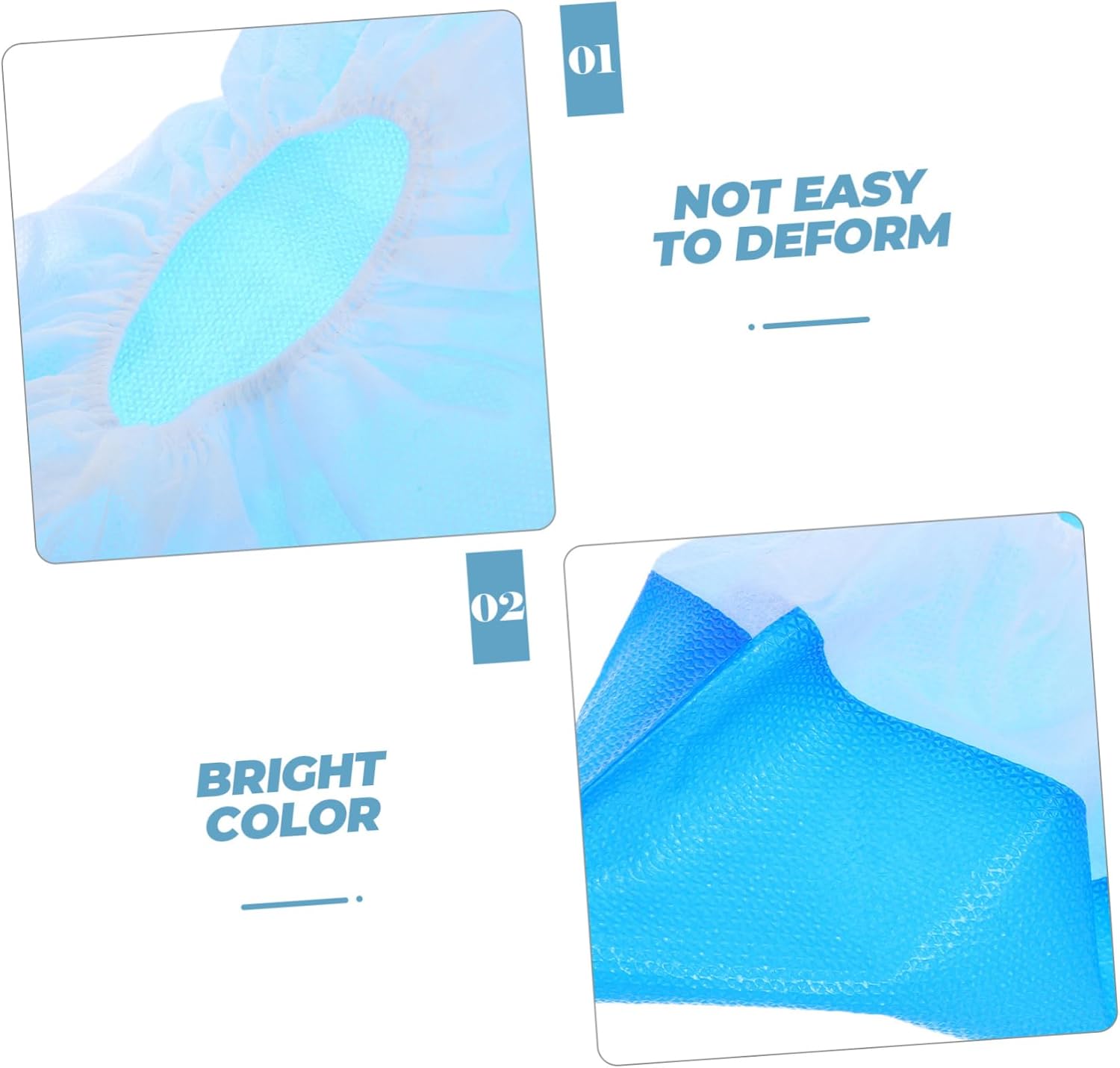 Cabilock 50pcs Disposable Non-woven Shoe Covers Thick Non- Protector for Indoor Use for Home Carpet Floor