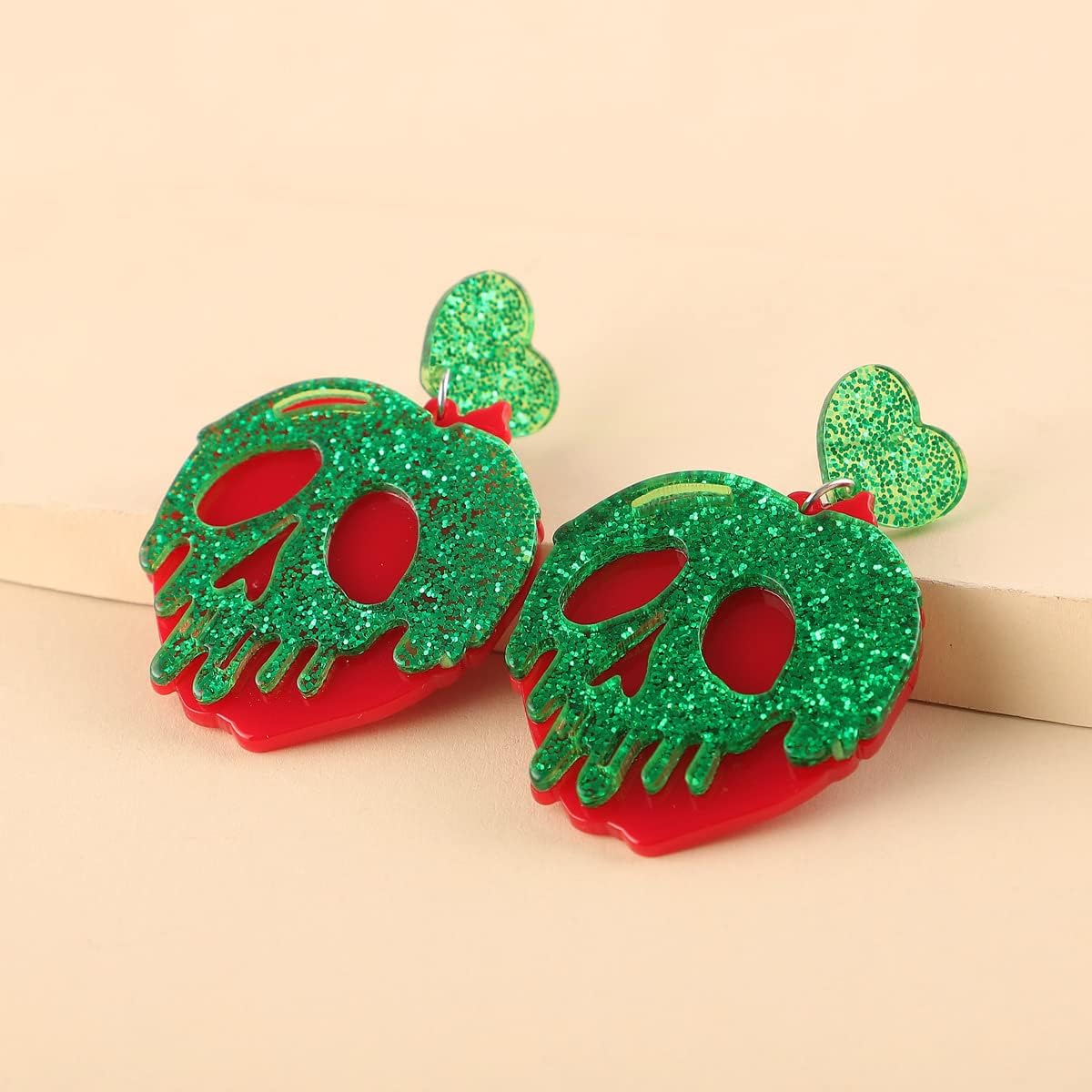 Poison Apple Witches Earrings Cute Halloween Cosplay Acrylic Earrings Holiday Night Costume Jewelry Gift - Image 2