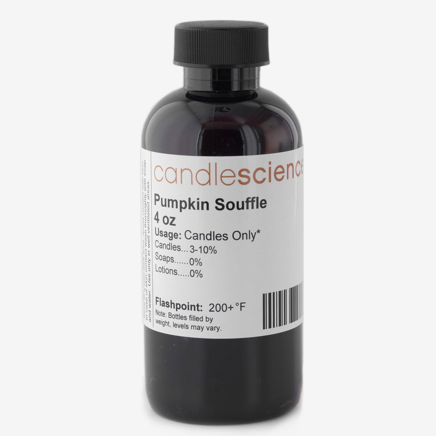CandleScience - Pumpkin Souffle - Candle Scent 4 oz. - with Butter, Sugar and Spices - Infused with Natural Essential Oils - Great for candlemaking