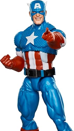 Miniatura 8 de Marvel - Figura de acción coleccionable con escudo de la Serie de cómics Captain America Avengers Retro Secret Wars, 6 pulgadas