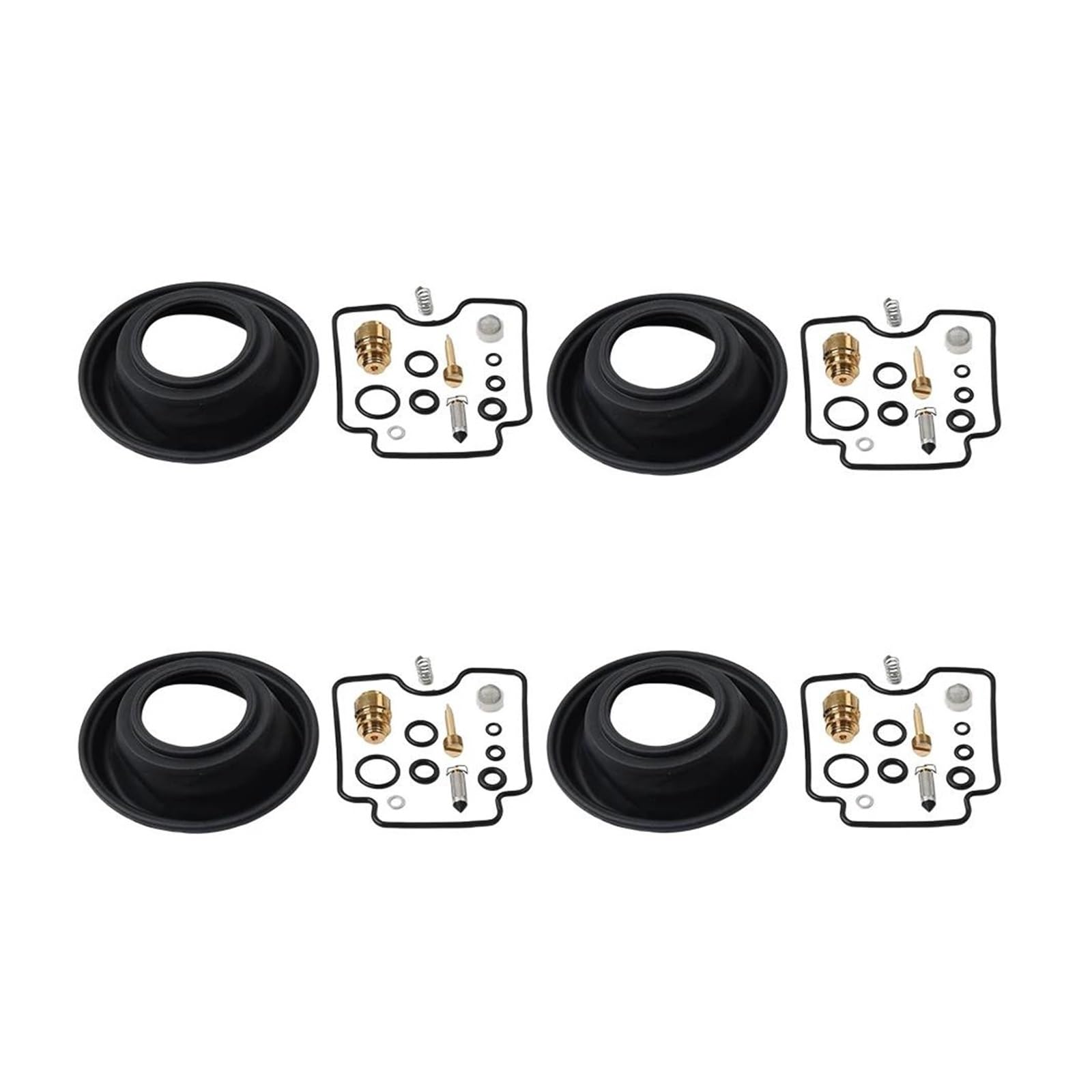 4 Sets Motorcycle Carb Carburetor Repair Kit Diaphragm for YAM&AHA FZS1000 FA&ZER FZ-1 2001 2002 2003 2004 2005