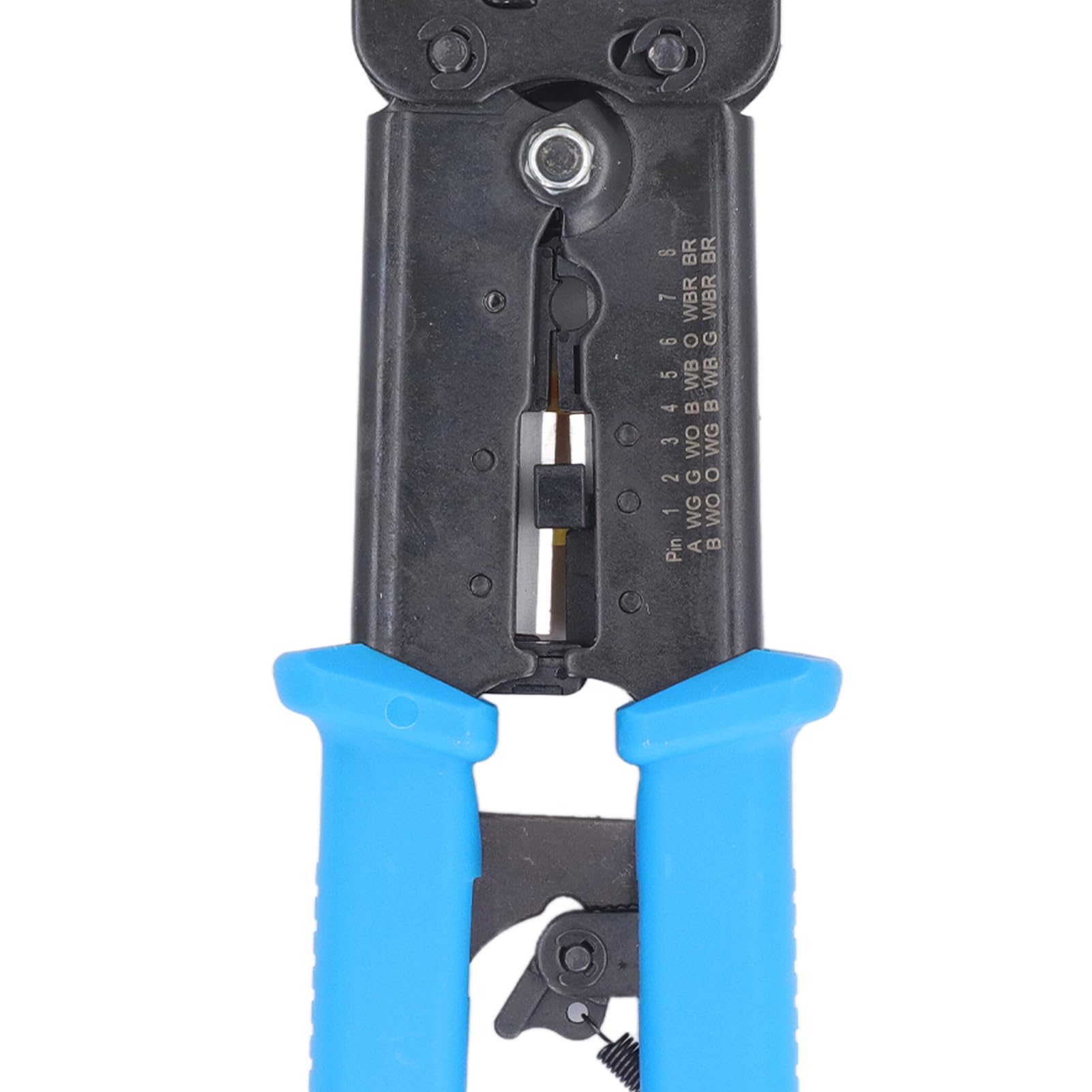Hyuduo Kit d'outils de Sertissage RJ45, Pinces pour Câbles Réseau en Acier Robuste, Ensemble de Pinces à Sertir avec Testeur pour Câbles Ethernet et Téléphoniques