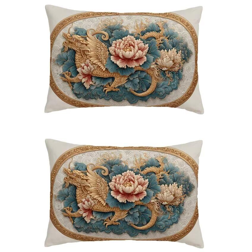Housse de coussin étanche anti-tache 70x90cm pour coussin de jardin