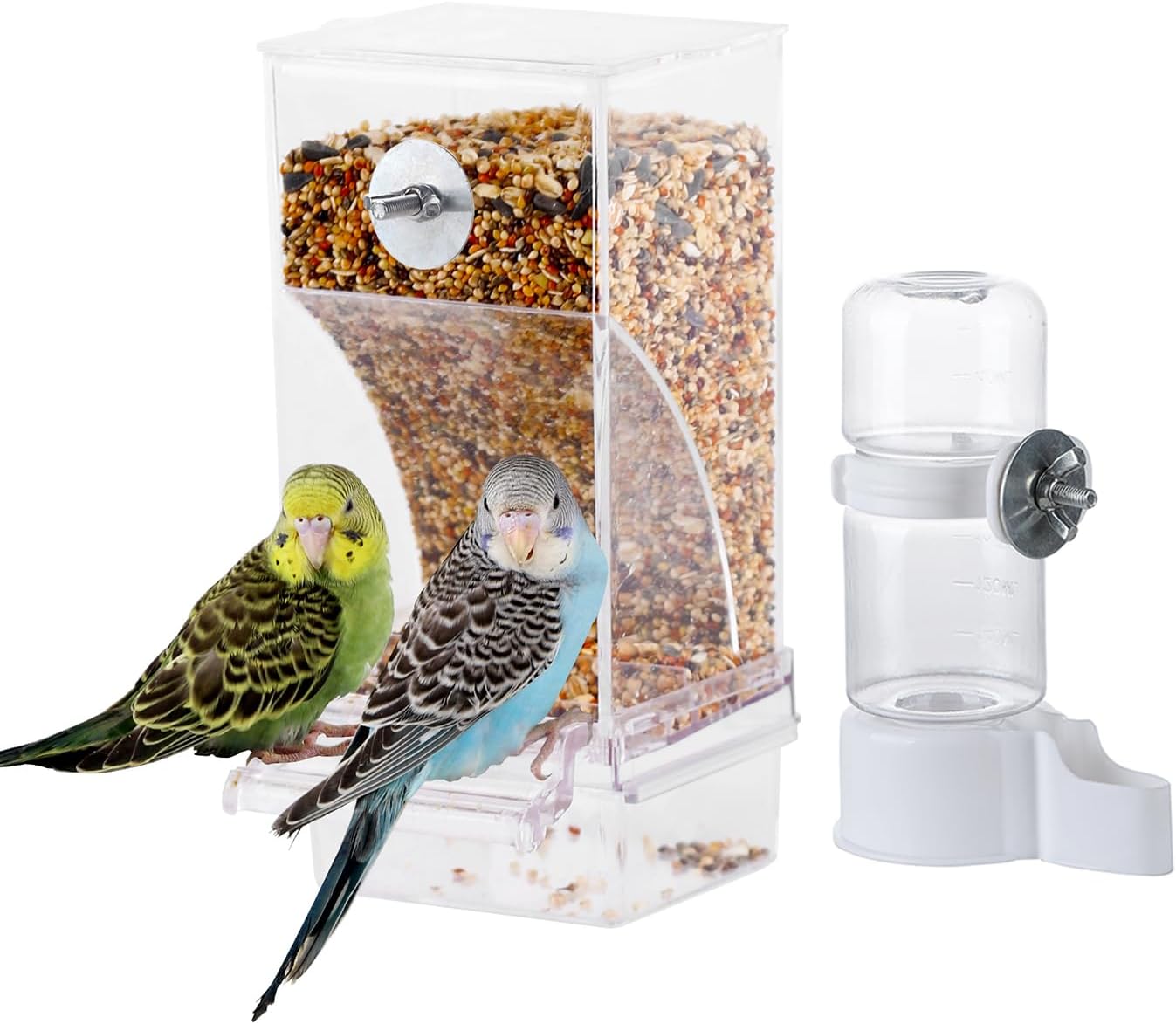 IBWell Set of 3 Automatic Bird Cage Feeders and Waterers