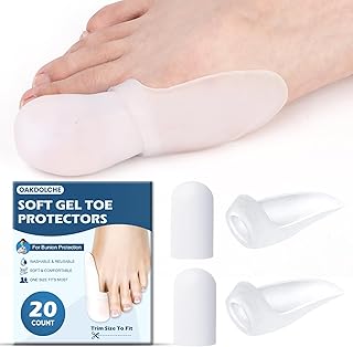 20 Count Bunion Pads & Toe Protector Set, 10P Toe + 10P Bunion Correctors,