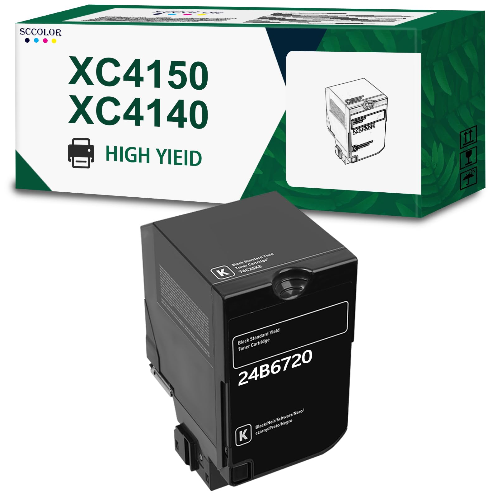 Amazon.com: XC4150 XC4140 Black Toner Cartridge 24B6720 Toner