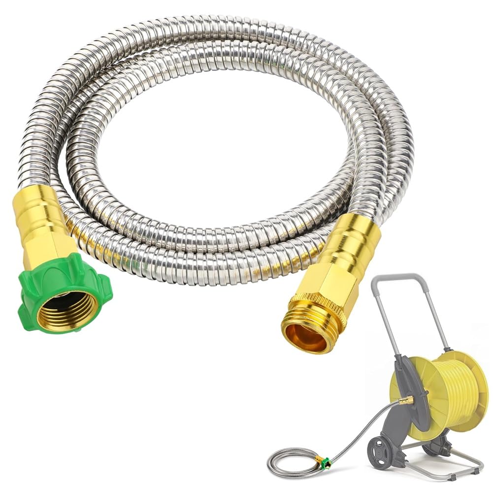 IJSDNVJNDX Garden Hose-Reel Compatible Male to Female Leader Leakproof 5ft Hose Connector, for Outdoor for Outdoor Garden Car Pet Cleaning