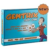 GEMTRIX CARD GAME | Card game for kids, children, teens, adults, families, boys or girls. Card game perfect for camping, vacations and game night with friends. by SABOGAMES