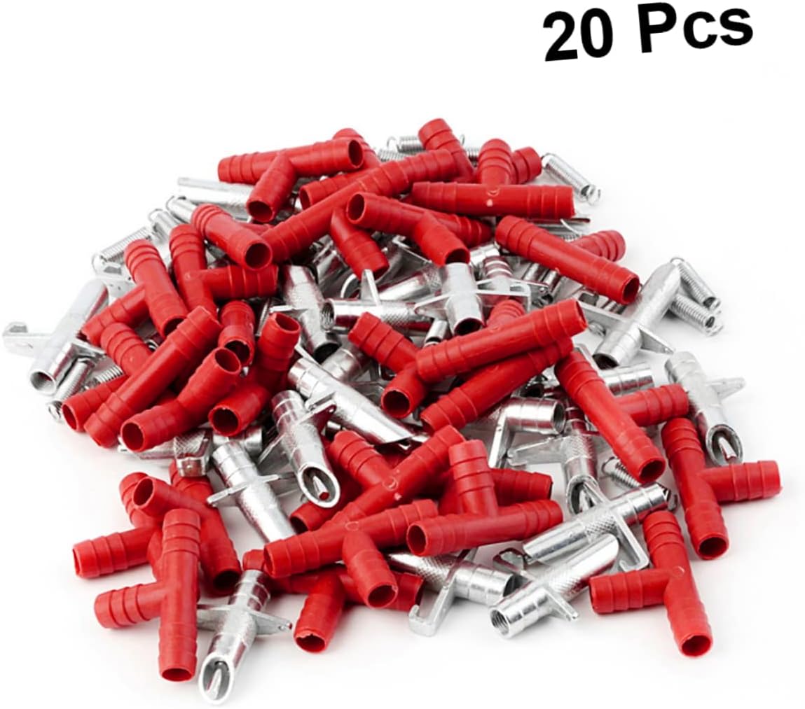 Totority 40pcs Automatic Water Feeder Drinker for Animals Easy to Install Built Cage Clip for Bunnies Ferrets and Chinchillas