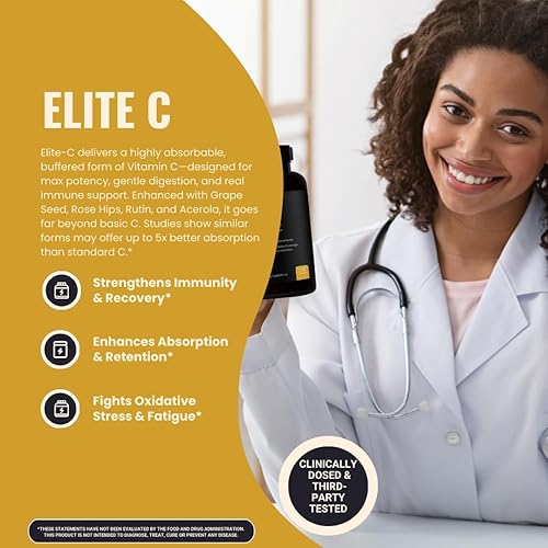 Miniatura 2 de Vitamina C 1000 mg  Vitamina C pura, de alta potencia, no ácida  con escaramujos, extracto de semilla de uva, rutina, acerola  vegano, sin OGM,