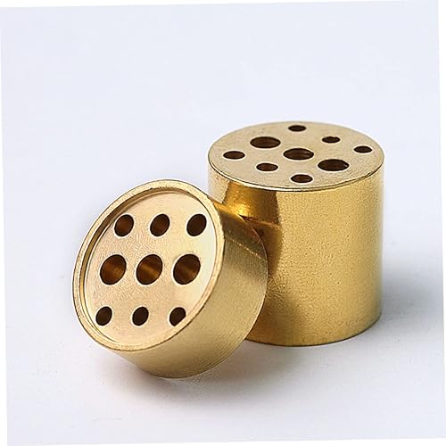 Miniatura 5 de Quemador de incienso en cascada de nueve agujeros, base de incienso, base de incienso, soportes de incienso de latón, quemador de incienso de torre,