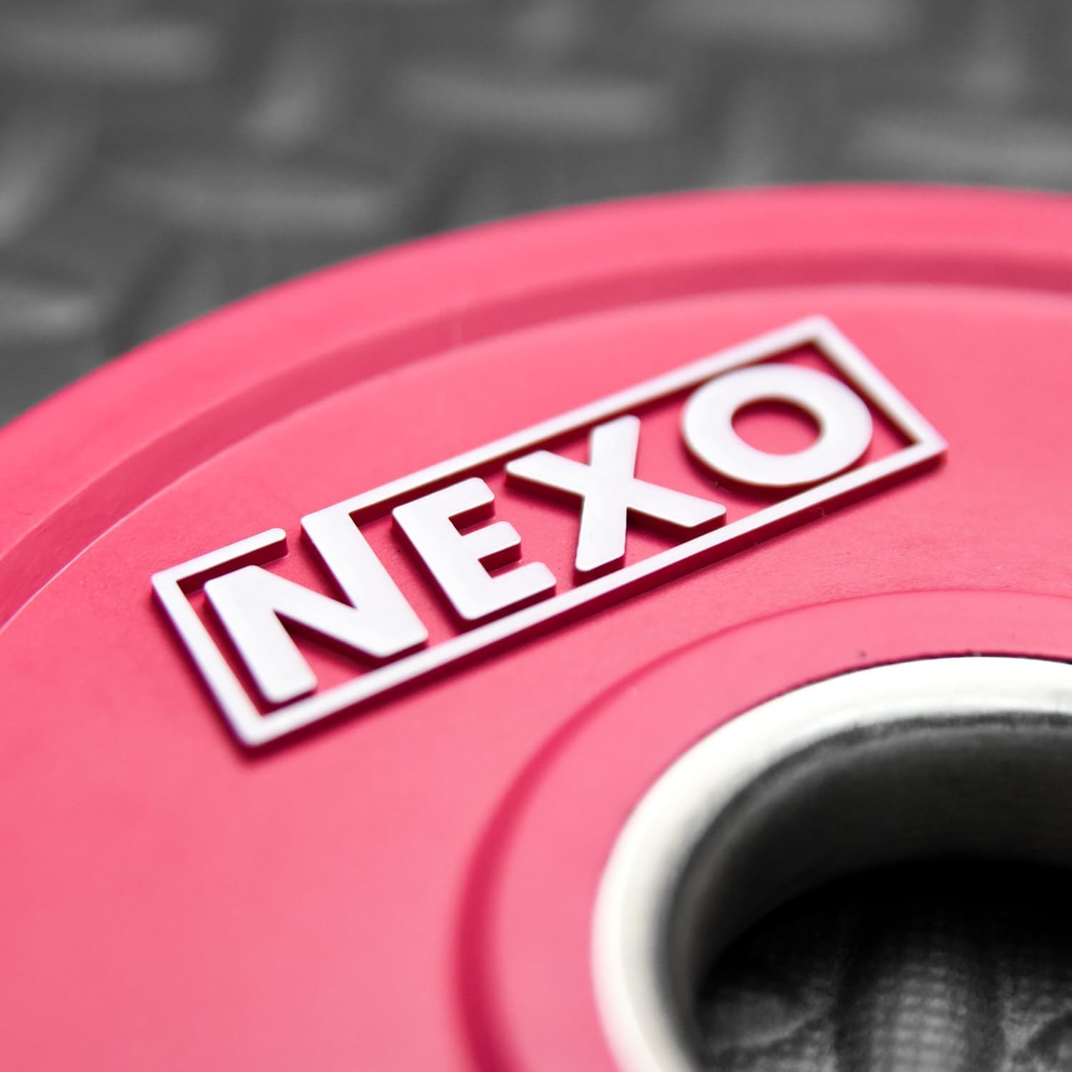 NEXO 2.5LB Pink Rubber Bumper Plate Pair - Premium Matte Finish 2x 2.5LB Cross Training Weight Plates