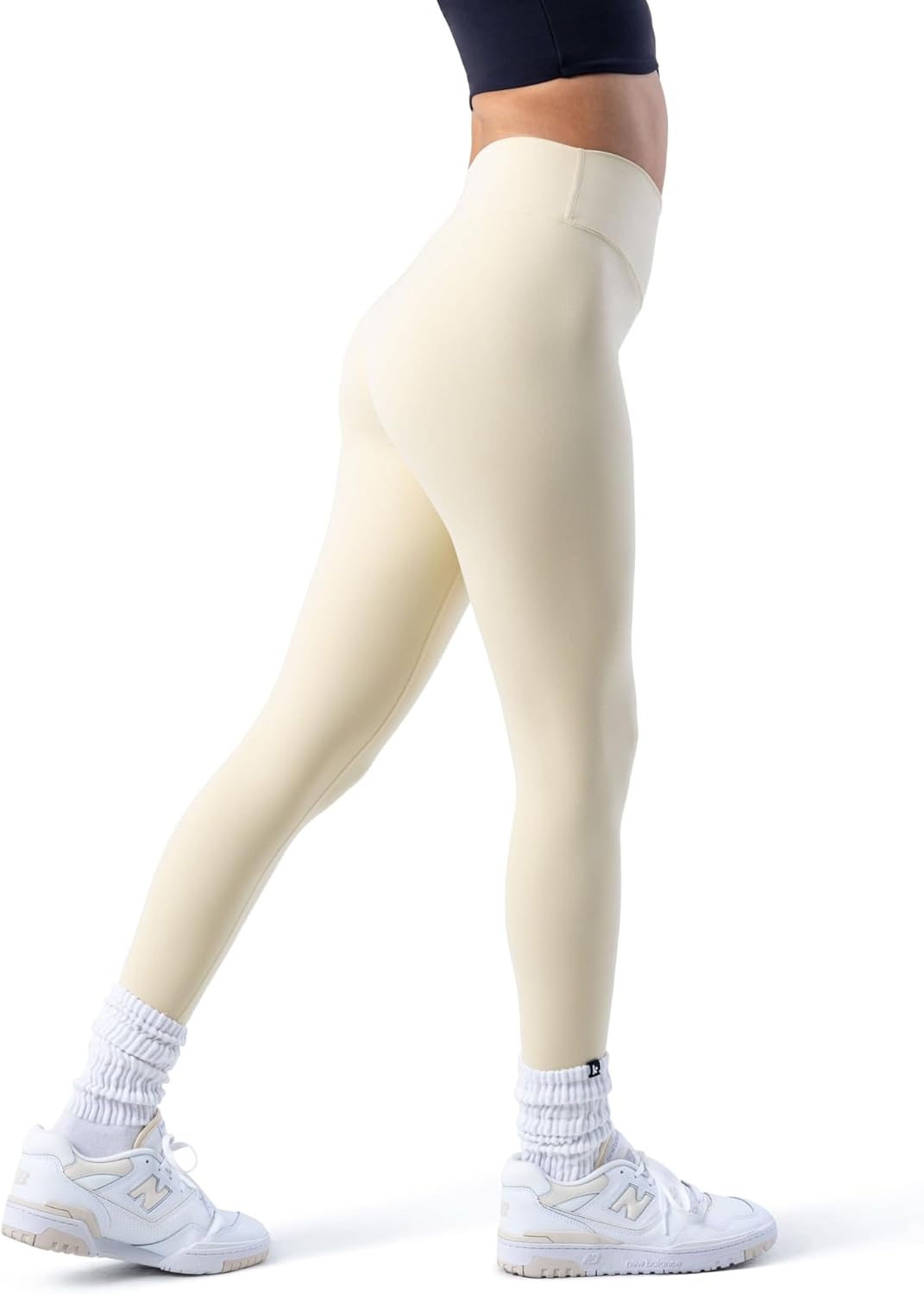 Kamo Fitness Serenity No Front Seam Leggings 25" Inseam Yoga Pants High Waisted Soft Workout Tights