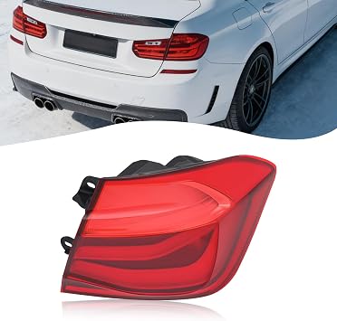 63217369118 LED Tail Light Assembly, Outer Right Rear Brake Lamp for 2016-2018 BMW 3 Series F30 F80 Sedan, Not Applicable to Travel Version Right Passenger Side