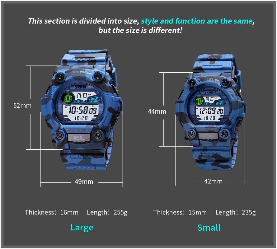 Digital Plastic Watches Pupils Wristwatch Waterproof Digital Watch Sport Watches for Men and Womens