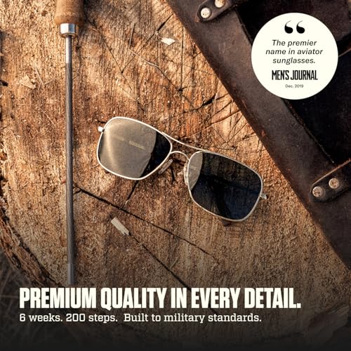 Image of Randolph Eyewear Archer Aviator Sunglasses for Men & Women - Non-Polarized & Polarized Lenses UV Protection Sunglasses