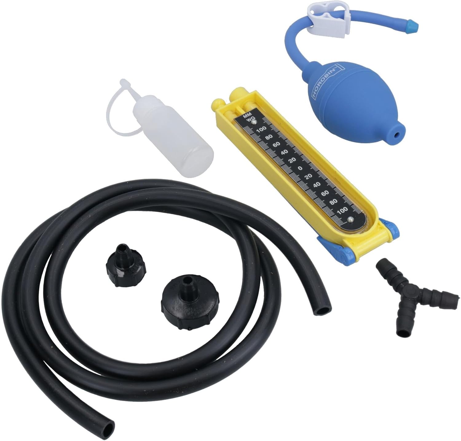 Air/Water Pressure Testing Kit Sewer Drain Pipe Plumbing Bung Plug Manometer