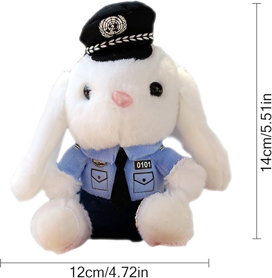 Amazon.co.jp: MacilKurtlar 警察官バニーぬいぐるみ、警察官バニー