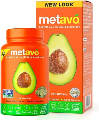 Miniatura 1 de Metavo Cápsulas de metabolismo Suplemento de apoyo energético Apoyo natural avanzado Frena los antojos de azúcar con aguacate a base de aguacate