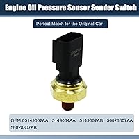 Vista 3 de Interruptor del sensor de presión de aceite del motor para Chrysler 200 300 Aspen Challenger Ram 1500 2500 3500 Cherokee reemplaza 05149062AA