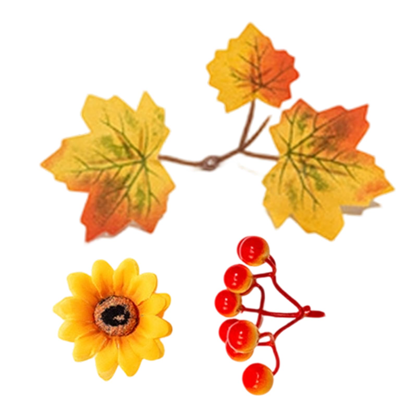 Indoor Harvest Centerpiece Wreath, Artificial Fall Foliage Decor for Holder Use, Mantel, Entryway Styling Autumn Holder Wreath Harvest Centerpiece Decor Faux Foliage Table Mantel Accent